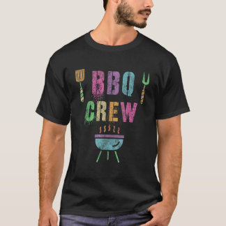 Funny BBQ CREW Grill Chef Cook Squad Cooking Summe T Shirt
