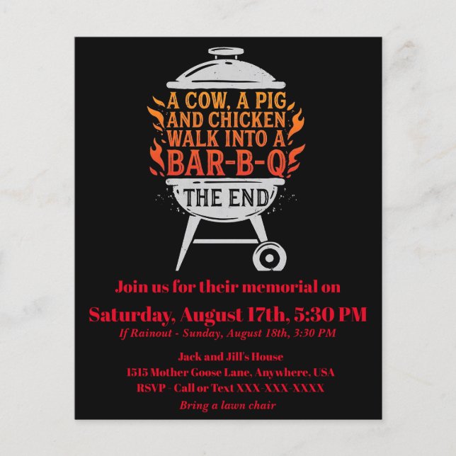 Funny BBQ Flyer (Framsidan)