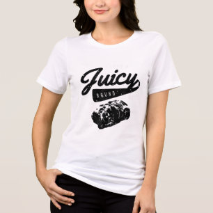 Funny Bbq Grill Shirt I Kärlek A Juicy Round Butt T