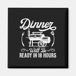 Funny Bbq Manar Smoking Kött Smoker Grilling Barbe Magnet