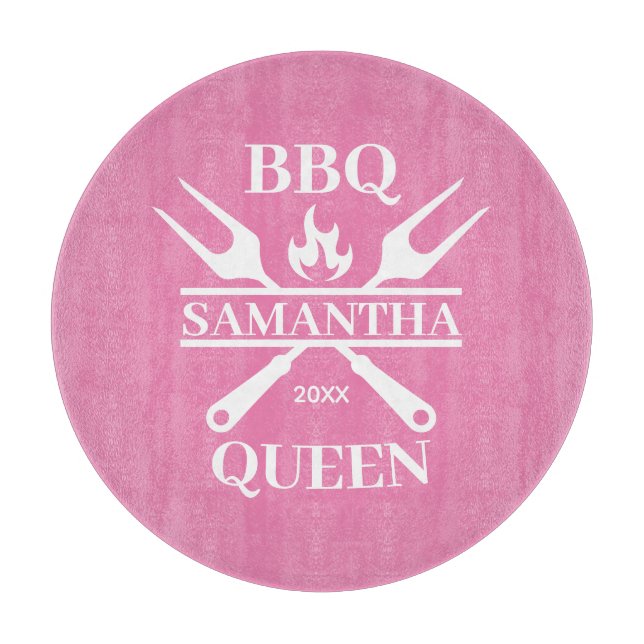 Funny BBQ Personlig Barbecue Queen Apron Cuttin (Framsidan)