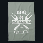 Funny BBQ Personlig Barbecue Queen Kitchen Kökshandduk<br><div class="desc">Funny BBQ Grill Master Personlig Barbecue Best</div>