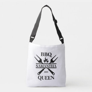 Funny BBQ Personlig Barbecue Queen Tote Bag Axelväska