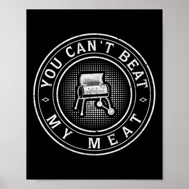 Funny Bbq Pit Reverse Flow Smoker Accessory Grill  Poster (Framsidan)