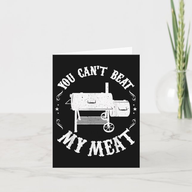 Funny Bbq Pit Reverse Flow Smoker Suppory Pappa Gr Kort (Framsida)