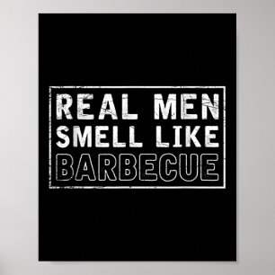 Funny Bbq rökt Kött Grill Bbq Chef Gift Barbecue Poster