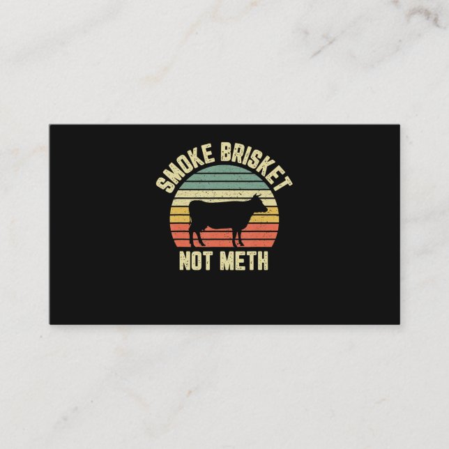 Funny Bbq Smoke Brisket Not Novelty Grills Lojalitetskort (Framsida)