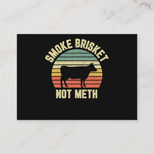 Funny Bbq Smoke Brisket Not Novelty Grills Visitkort
