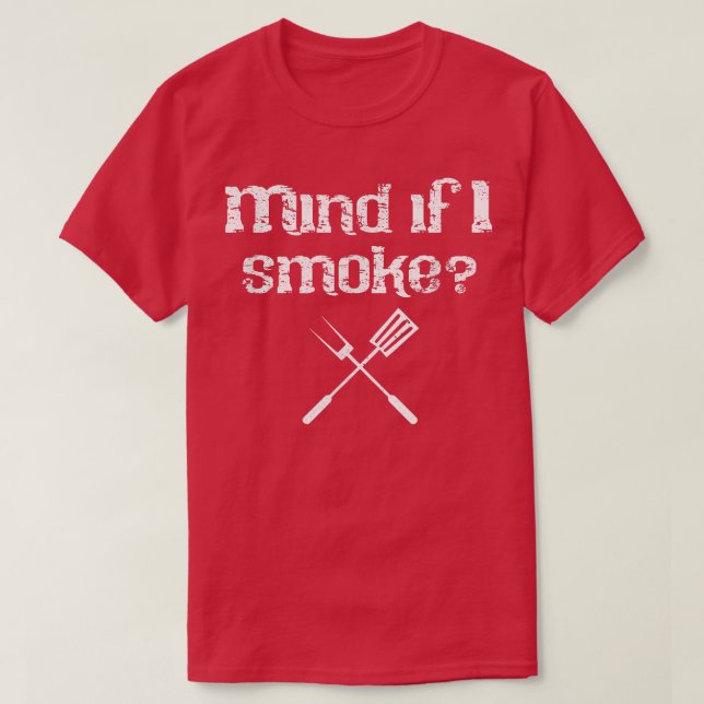 Funny BBQ Smoker Suppory Pitmaster Grill Gift fo T Shirt (Design framsida)