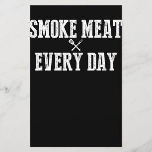 Funny Bbq Smoker Suppory Pitmaster Pappa Grilling Brevpapper