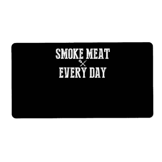 Funny Bbq Smoker Suppory Pitmaster Pappa Grilling Fraktsedel (Framsidan)