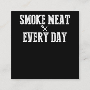 Funny Bbq Smoker Suppory Pitmaster Pappa Grilling Fyrkantigt Visitkort