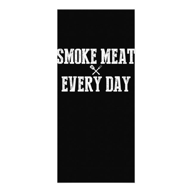 Funny Bbq Smoker Suppory Pitmaster Pappa Grilling Reklamkort (Framsidan)