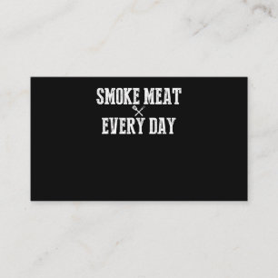 Funny Bbq Smoker Suppory Pitmaster Pappa Grilling Visitkort