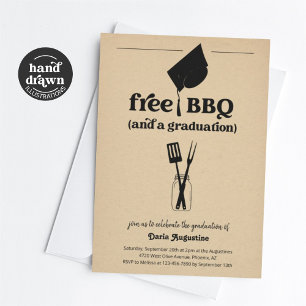 Funny BBQ-Studentfest Inbjudningar