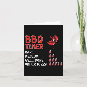 Funny Bbq Timer Barbecue Grill Grilling Dri Kort