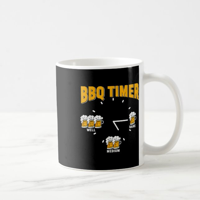 Funny Bbq Timer - Barbecue Grill Grilling Party Kaffemugg (Höger)