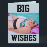 FUNNY BBW BIG GIRL BATHAUTY BIRTHDAY CARD KORT<br><div class="desc">STORA ÖNSKEMÅL FÖR ETT MYCKET GRATTIS PÅ FÖDELSEDAGEN-KORT</div>
