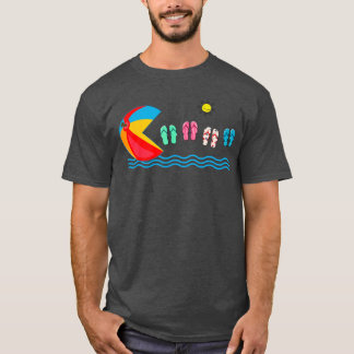 Funny Beach Boll Flinflip flops Swimming Summer Va T Shirt
