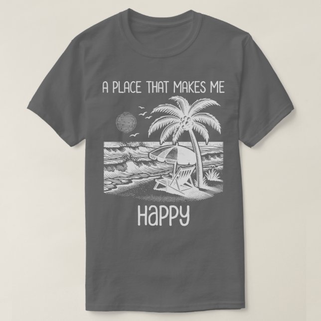 Funny Beach Life TShirt T Shirt (Design framsida)