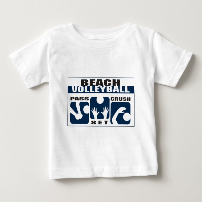 Funny Beach Volleyball T-Shirt (Framsida)