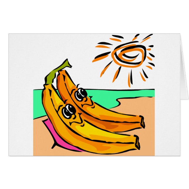 Funny Beach Wedding Idea Hälsningskort (Framsidan Horizontal)