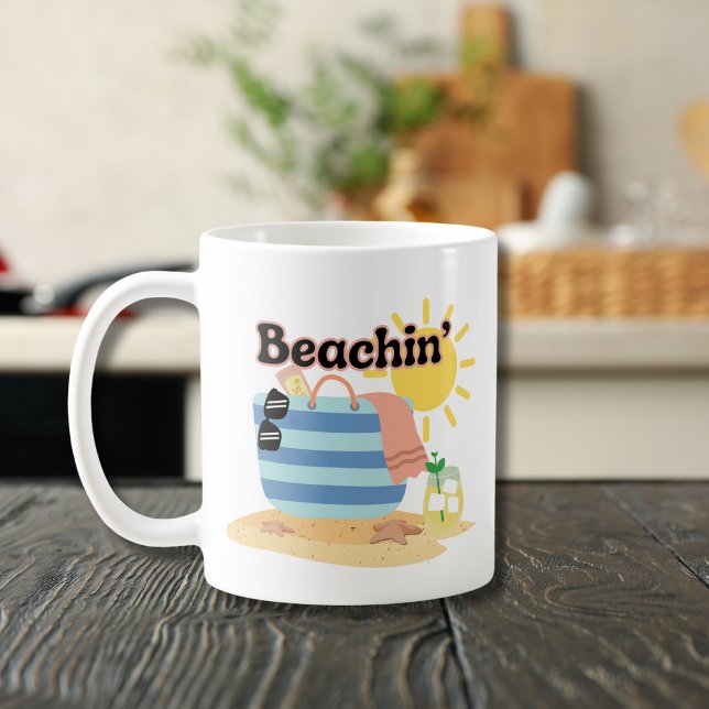Funny Beachin' Kaffemugg (Skapare uppladdad)
