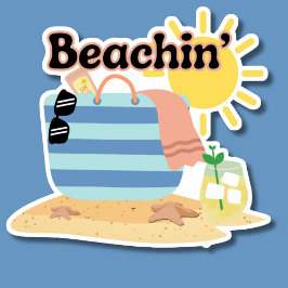 Funny Beachin's Watersecure Klistermärken