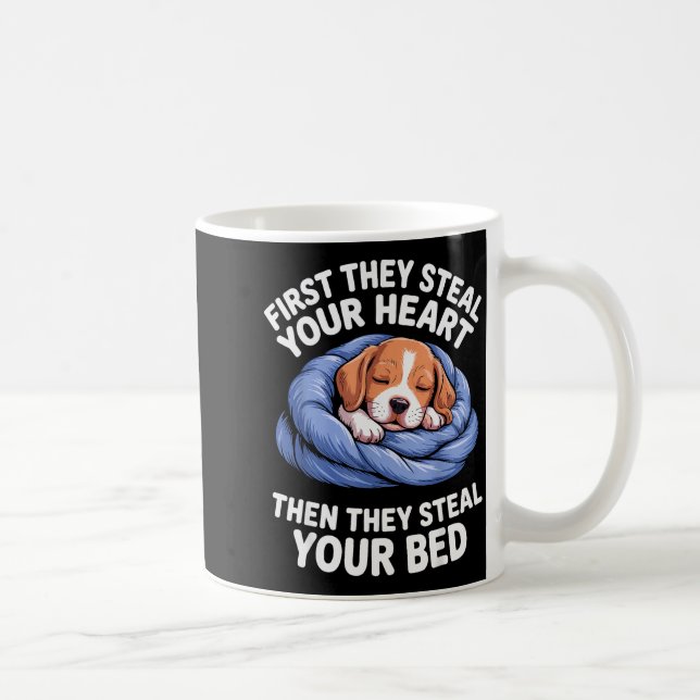 Funny Beagle Design For Men Women Hound Beagle Dog Kaffemugg (Höger)