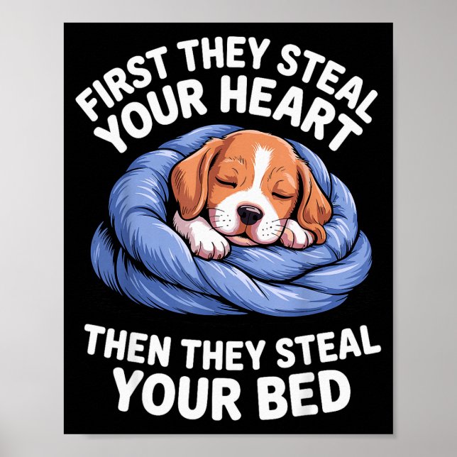 Funny Beagle Design For Men Women Hound Beagle Dog Poster (Framsidan)