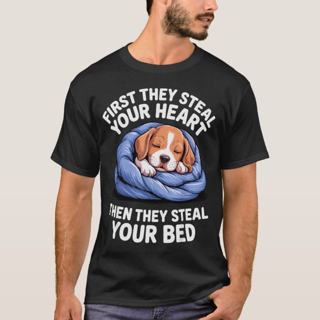 Funny Beagle Design For Men Women Hound Beagle Dog T Shirt (Framsida)