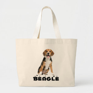 Funny Beagle Gift Cute Puppy Hund älskare Jumbo Tygkasse
