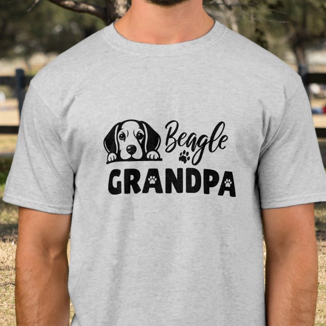 Funny Beagle Grandfather T Shirt (Skapare uppladdad)