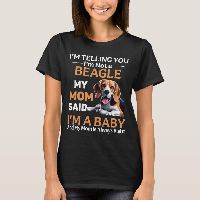 Funny Beagle Hund T Shirt (Framsida)