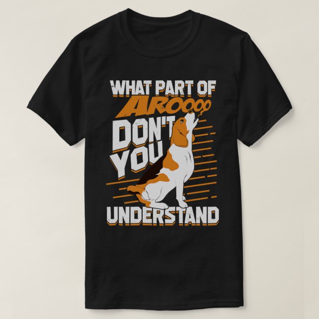 Funny Beagle Hundägare Gift T Shirt (Design framsida)