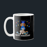 Funny Beagle Menorah Hat jul Lycklig Hanukkah Kaffemugg<br><div class="desc">Funny Beagle Menorah Hat jul Lycklig Hanukkah Jewish 318</div>