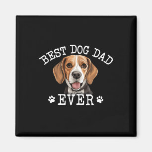 Funny Beagle Pappa Fars dag-Vintagen Aldrig Kärlek Magnet