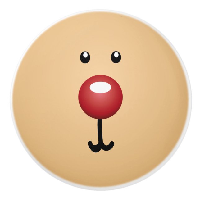 Funny Bear Ansikte Knopp (Framsidan)