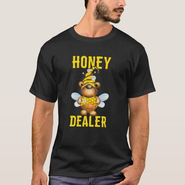 Funny Bear Honungsbiodlingsbin Bumblebee Funny Fu T Shirt (Framsida)