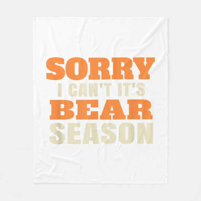 Funny Bear Hunting Fleecefilt (Framsidan)