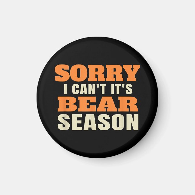 Funny Bear Hunting Magnet (Framsidan)