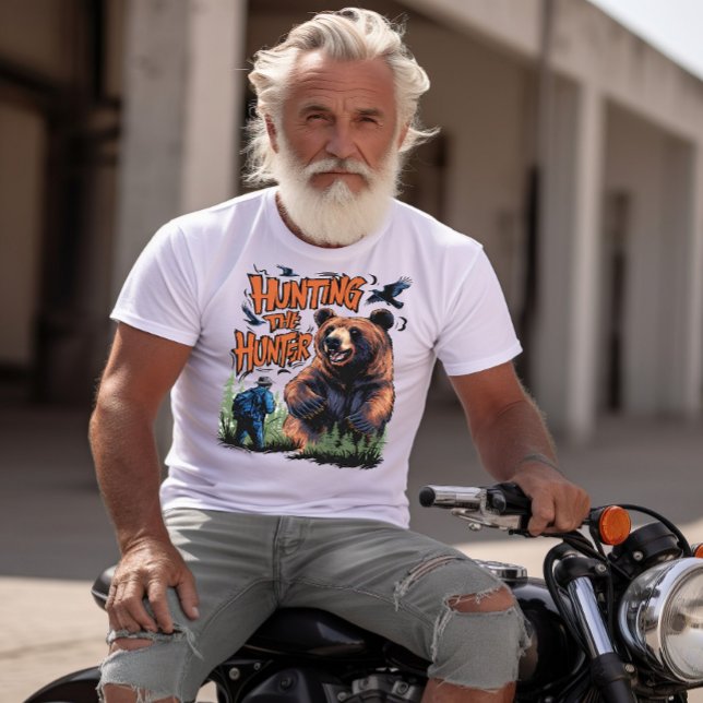 Funny Bear Hunting T Shirt (Skapare uppladdad)