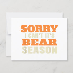 Funny Bear Hunting Vykort