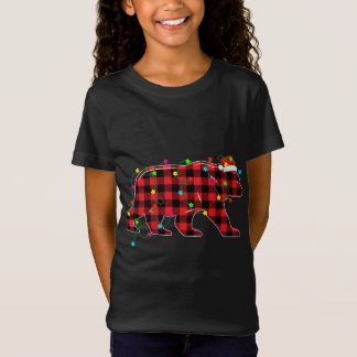 Funny Bear Julgran Red Play Julafton Animals L T Shirt