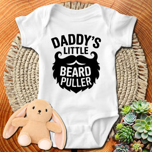 Funny Beard Baby Grow-Pappor Little Beard Puller T Shirt
