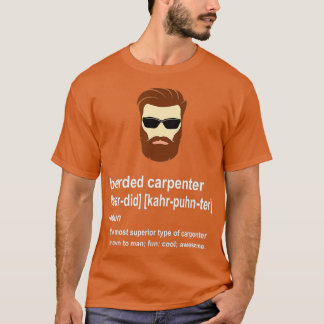 Funny Beard Carpenter Gift för manar T Shirt