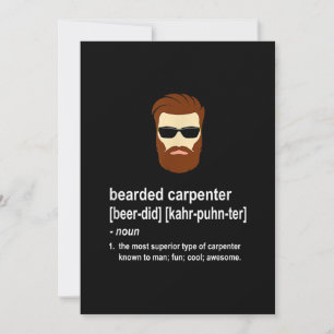 Funny Beard Carpenter Manar Meddelande