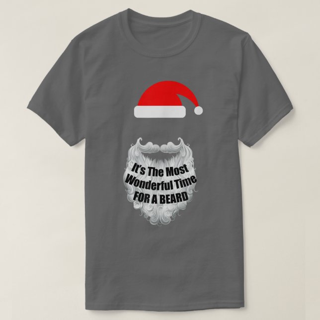 Funny Beard Christmas T  OrcaIts The Most Wonderfu T Shirt (Design framsida)