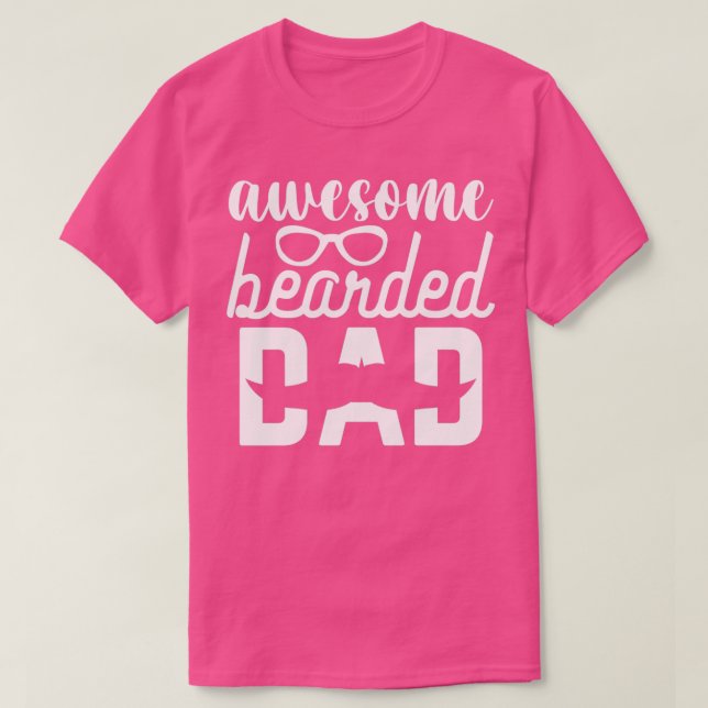 Funny Beard-gåvor Fantastisk Bearded Pappa 5 T Shirt (Design framsida)
