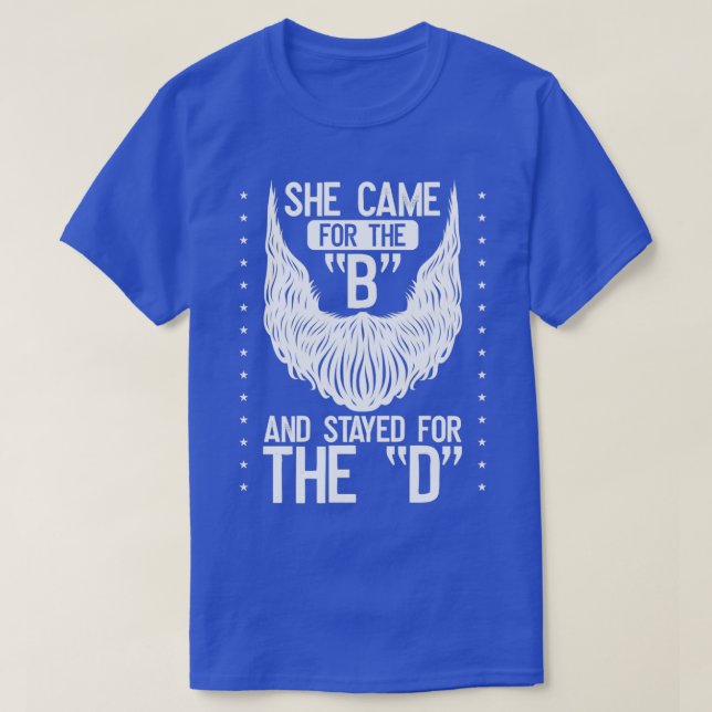 Funny Beard Gift 2 T Shirt (Design framsida)